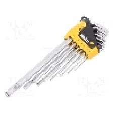 Set chei imbus, in toli, sferic, otel crom-vanadium, HEX 0,05