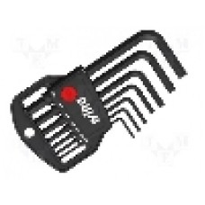 Set chei imbus, otel calit, otel crom-vanadium, HEX 1,5mm, HEX 2,5mm, HEX 2mm, HEX 3mm, HEX 4mm, HEX 5mm, HEX 6mm, WIHA - 06378