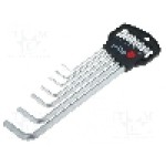 Set chei imbus, otel crom-vanadium, HEX 1,5mm, HEX 2,5mm, HEX 2mm, HEX 3mm, HEX 4mm, HEX 5mm, HEX 6mm, WIHA - 01416 Set chei imbus, otel crom-vanadium, HEX 1,5mm, HEX 2,5mm, HEX 2mm, HEX 3mm, HEX 4mm, HEX 5mm, HEX 6mm, WIHA - 01416
