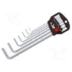 Set chei imbus, sferic, oţel crom-vanadium, HEX 1,5mm, HEX 2,5mm, HEX 2mm, HEX 3mm, HEX 4mm, HEX 5mm, HEX 6mm, lungime {{Lungime totala}}, WIHA - 03723 Set chei imbus, sferic, oţel crom-vanadium, HEX 1,5mm, HEX 2,5mm, HEX 2mm, HEX 3mm, HEX 4mm, HEX 5mm, HEX 6mm, lungime {{Lungime totala}}, WIHA - 03723