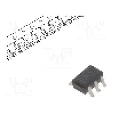 Circuit integrat, buffer, declansator linie, inversor, CMOS, SMD, TEXAS INSTRUMENTS - SN74AUC1G240DCKR