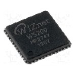 Circuit integrat, controler Ethernet, QFN48, SPI, WIZNET - W5200