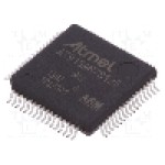Circuit integrat, microcontroler ARM7TDMI, I2C, SPI, USART, LQFP64, MICROCHIP TECHNOLOGY - AT91SAM7S128D-AU