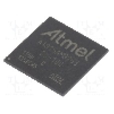 Circuit integrat, microprocesor ARM, Interfata Bus Matrix, CAN 2.0A/B, DBGU, Dual External Bus Interface, Ethernet, FLEXCOM x6, I2S, ISI, LCD RGB 24-bit, MCI x2, SSC x2, USB x3, ARM926, TFBGA324, MICROCHIP TECHNOLOGY - AT91SAM9263B-CU-100