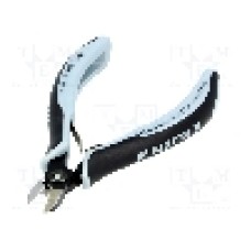 Clesti de precizie, fateta mica, laterali, pentru taiere, rotunzi, otel crom-vanadium, KNIPEX - 79 02 125 ESD