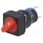 Comutator rotativ, 2 pozitii, ONPOW - LAS1-AF-11X/21/R/12V Comutator rotativ, 2 pozitii, ONPOW - LAS1-AF-11X/21/R/12V