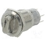 Comutator rotativ, 2 pozitii, ONPOW - LAS1-AGQ-11X/21/G/12V/S Comutator rotativ, 2 pozitii, ONPOW - LAS1-AGQ-11X/21/G/12V/S