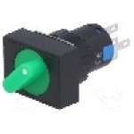 Comutator rotativ, 2 pozitii, ONPOW - LAS1-AJ-11X/21/G/12V Comutator rotativ, 2 pozitii, ONPOW - LAS1-AJ-11X/21/G/12V