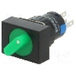 Comutator rotativ, 2 pozitii, ONPOW - LAS1-AJ-11X/21/G/24V Comutator rotativ, 2 pozitii, ONPOW - LAS1-AJ-11X/21/G/24V