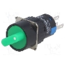 Comutator rotativ, 2 pozitii, ONPOW - LAS1-AY-11X/21/G/12V