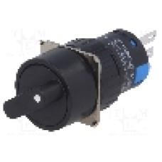 Comutator rotativ, 2 pozitii, ONPOW - LAS1-AY-11X/21/N
