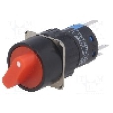 Comutator rotativ, 2 pozitii, ONPOW - LAS1-AY-11X/21/R/12V