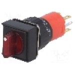 Comutator rotativ, 2 pozitii, ONPOW - LAS1F-11X/2/JC/R Comutator rotativ, 2 pozitii, ONPOW - LAS1F-11X/2/JC/R