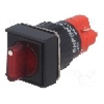 Comutator rotativ, 2 pozitii, ONPOW - LAS1F-11X/2/R/12V Comutator rotativ, 2 pozitii, ONPOW - LAS1F-11X/2/R/12V