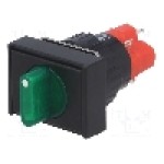 Comutator rotativ, 2 pozitii, ONPOW - LAS1J-11X/2/G Comutator rotativ, 2 pozitii, ONPOW - LAS1J-11X/2/G