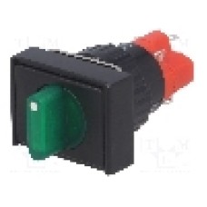 Comutator rotativ, 2 pozitii, ONPOW - LAS1J-11X/2/G/24V