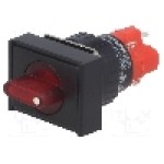 Comutator rotativ, 2 pozitii, ONPOW - LAS1J-11X/2/R/24V Comutator rotativ, 2 pozitii, ONPOW - LAS1J-11X/2/R/24V
