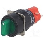 Comutator rotativ, 2 pozitii, ONPOW - LAS1Y-11X/2/G Comutator rotativ, 2 pozitii, ONPOW - LAS1Y-11X/2/G