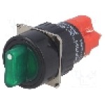 Comutator rotativ, 2 pozitii, ONPOW - LAS1Y-11X/2/G/24V Comutator rotativ, 2 pozitii, ONPOW - LAS1Y-11X/2/G/24V
