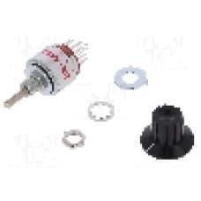 Comutator rotativ, 3 pozitii, NKK SWITCHES - MRA403-A