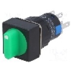 Comutator rotativ, 3 pozitii, ONPOW - LAS1-AF-22X/31/G/12V