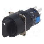Comutator rotativ, 3 pozitii, ONPOW - LAS1-AY-22X/31/N Comutator rotativ, 3 pozitii, ONPOW - LAS1-AY-22X/31/N