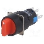 Comutator rotativ, 3 pozitii, ONPOW - LAS1-AY-22X/31/R/12V Comutator rotativ, 3 pozitii, ONPOW - LAS1-AY-22X/31/R/12V