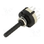 Comutator rotativ, 6 pozitii, CANAL ELECTRONIC - SR26NS1-2-6-M10-38R6 Comutator rotativ, 6 pozitii, CANAL ELECTRONIC - SR26NS1-2-6-M10-38R6