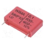 Condensator cu polipropilena, 100nF, 400V AC, 630V DC - MKP1J031005D00KSSD