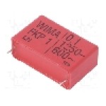 Condensator cu polipropilena, 100nF, 600V AC, 1250V DC - FKP1R031007D00KSSD Condensator cu polipropilena, 100nF, 600V AC, 1250V DC - FKP1R031007D00KSSD