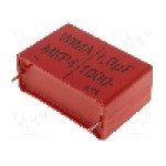 Condensator cu polipropilena, 1µF, 400V AC, 1kV DC - MKP4O141007E00KSSD Condensator cu polipropilena, 1µF, 400V AC, 1kV DC - MKP4O141007E00KSSD