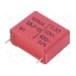 Condensator cu polipropilena, 330nF, 400V AC, 630V DC - MKP1J033305I00KSSD Condensator cu polipropilena, 330nF, 400V AC, 630V DC - MKP1J033305I00KSSD