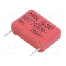 Condensator cu polipropilena, 47nF, 400V AC, 630V DC - MKP1J024704C00KSSD Condensator cu polipropilena, 47nF, 400V AC, 630V DC - MKP1J024704C00KSSD