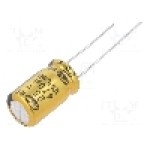 Condensator electrolitic, 470µF, 25V DC, SAMWHA - WT1E477M10016PA