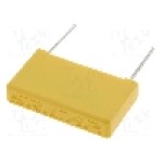 Condensator poliester, 100nF, {{Tensiune de lucru max.}}, SR PASSIVES - MPEB-100N/630