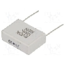 Condensator poliester, 10µF, {{Tensiune de lucru max.}}, KEMET - MMK22.5106K63D15L16.5TR18