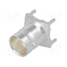 Conector BNC, 50Ω, mama, argintat, TE Connectivity - 1-1337445-0