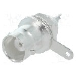 Conector BNC, 50Ω, mama, argintat, TE Connectivity - 1-1337450-0 Conector BNC, 50Ω, mama, argintat, TE Connectivity - 1-1337450-0