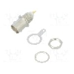 Conector BNC, 50Ω, mama, aurit, AMPHENOL - 031-221-RFX Conector BNC, 50Ω, mama, aurit, AMPHENOL - 031-221-RFX