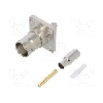 Conector BNC, 50Ω, mama, aurit, AMPHENOL - 112288 Conector BNC, 50Ω, mama, aurit, AMPHENOL - 112288