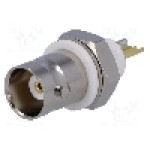Conector BNC, 50Ω, mama, aurit, TE Connectivity - 1-1337452-0 Conector BNC, 50Ω, mama, aurit, TE Connectivity - 1-1337452-0