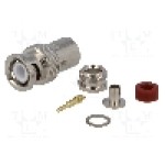 Conector BNC, 50Ω, tata, {{Placare contact}}, {{Producator}} -  Conector BNC, 50Ω, tata, {{Placare contact}}, {{Producator}} -
