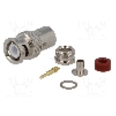 Conector BNC, 50Ω, tata, {{Placare contact}}, {{Producator}} - 