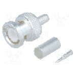 Conector BNC, 50Ω, tata, argintat, TE Connectivity - 1-1337427-0 Conector BNC, 50Ω, tata, argintat, TE Connectivity - 1-1337427-0