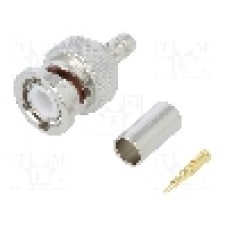 Conector BNC, 50Ω, tata, aurit, AMPHENOL - 112116 Conector BNC, 50Ω, tata, aurit, AMPHENOL - 112116