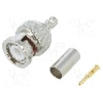 Conector BNC, 50Ω, tata, aurit, AMPHENOL - 112514 Conector BNC, 50Ω, tata, aurit, AMPHENOL - 112514