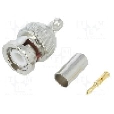 Conector BNC, 50Ω, tata, aurit, AMPHENOL - 112514