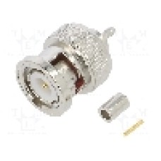 Conector BNC, 50Ω, tata, aurit, AMPHENOL - 112516