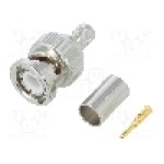 Conector BNC, 50Ω, tata, aurit, AMPHENOL - 112533 Conector BNC, 50Ω, tata, aurit, AMPHENOL - 112533