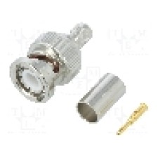 Conector BNC, 50Ω, tata, aurit, AMPHENOL - 112533 Conector BNC, 50Ω, tata, aurit, AMPHENOL - 112533